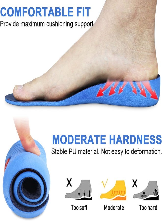 Ailaka Height Increase Insoles for Men Women - 1 Pair PU Shoes Lifts Elastic Shock Absorbing Sports Shoe Insoles Height Increase, Heel Lifts for Men Women Shoes Inserts - Image 2